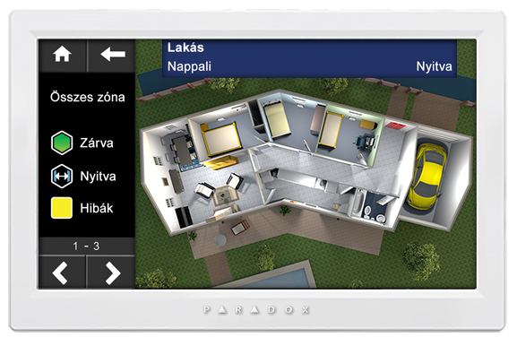 Paradox riasztó, biztonságtechnika.